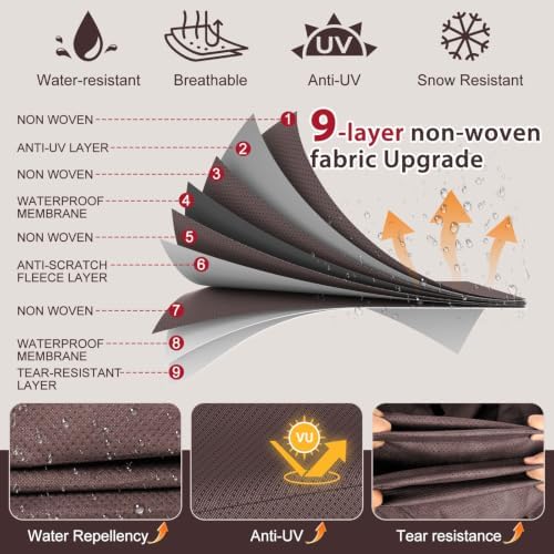 Travel Trailer Cover 35-38 ft 9 Layers Camper Cover - Image 2