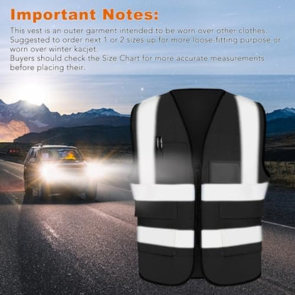 XPCARE Reflective Safety Vests For Women Men, High Visibility Security Vest - Image 5