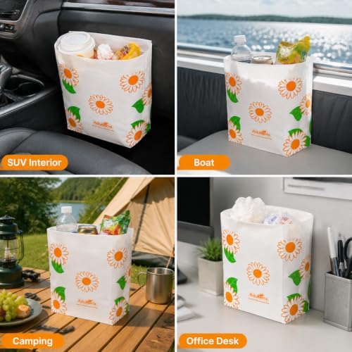 20PCS Large Car Garbage Bin Bags, Stick-On Leak-Resistant Car Trash Bags - Image 5