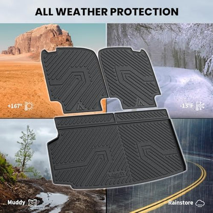 LASFIT Cargo Mat &Backrest Mat for Volvo XC90 2016-2026 All Weather Liner - Image 3