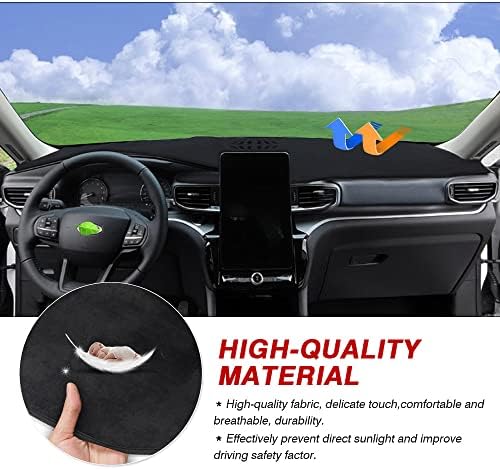 Autorder Dashboard Cover Mat for 2020-2024 2025 2026 Ford Explorer Accessories - Image 4