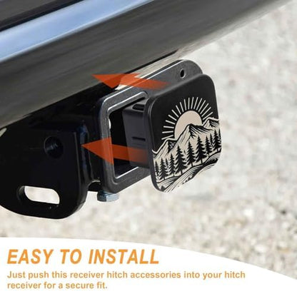2" Trailer Hitch Cover Rubber Receiver Tube Cap Trailer Hitch Covers - Image 4
