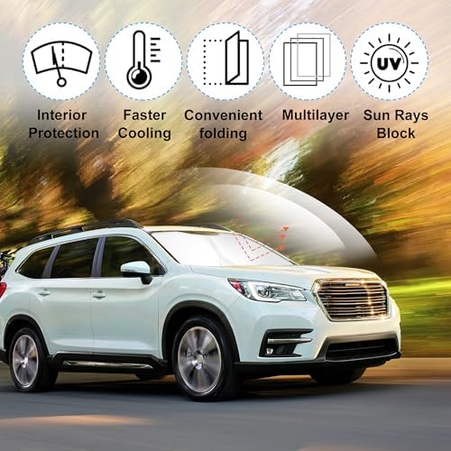 Windshield Sun Shade for 2019-2026 S-ubaru Ascent Accessories - Image 2