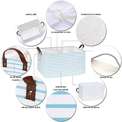 Hinwo 70L Extra Large Canvas Storage Bin - Image 5