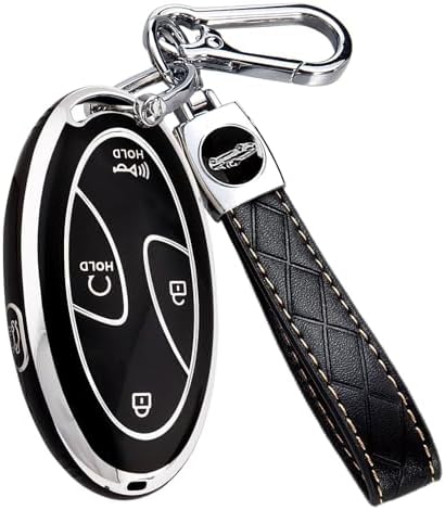 5 Buttons Compatible with Hyundai Key Fob Cover Accessories, Fits by Unknown