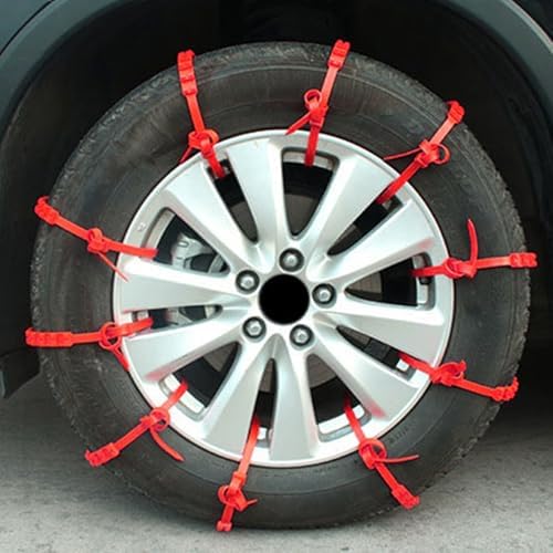 Gadpiparty 10pcs Car Snow Chains Tire Cable Ties Anti-skid Emergency Zip Straps - Image 6