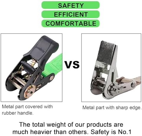 Ayaport Endless Ratchet Strap Ratcheting Tie Down Motorcycle Car Roof Rack - Image 4