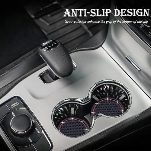 2PCS Bling Cup Holder Coaster, 2.75 Inch Auto Car Cup Holder Insert Coasters - Image 3