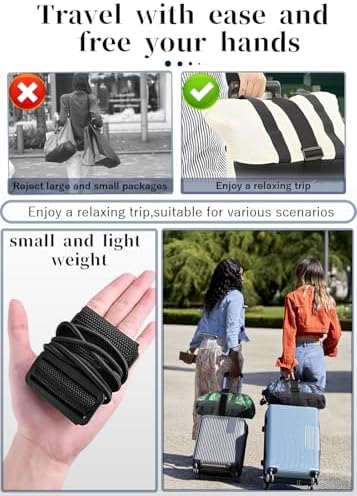 Luggage Straps Bag Bungee Luggage Straps Suitcase Adjustable Belt，Add a Bag - Image 3