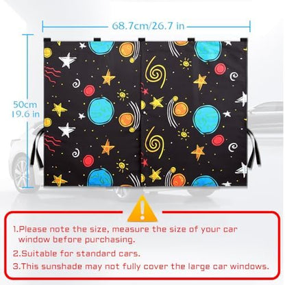 Car Window Shades, 2 Packs Magnetic Car Sun Shades - Image 4