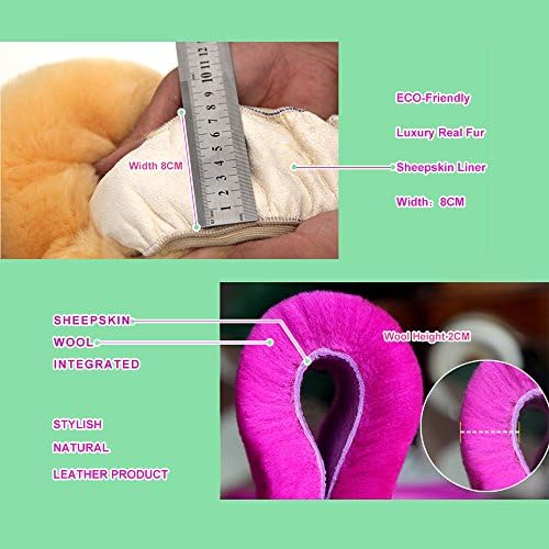 OGLAND Fuzzy Sheepskin Car Steering Wheel Cover - Image 4