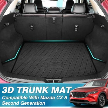 Mixsuper Cargo Liner for Mazda CX-5 2017-2025, All Weather Trunk Mat for CX5 - Image 2