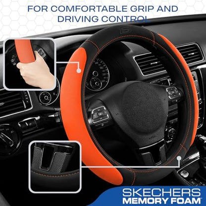 Skechers Steering Wheel Cover, Memory Foam Car Steering Wheel Cover, - Image 5