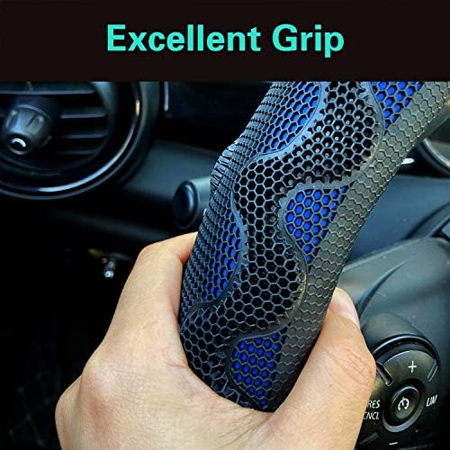 PINCTROT Steering Wheel Cover Great Grip Honeycomb Design 15 Inch - Image 4