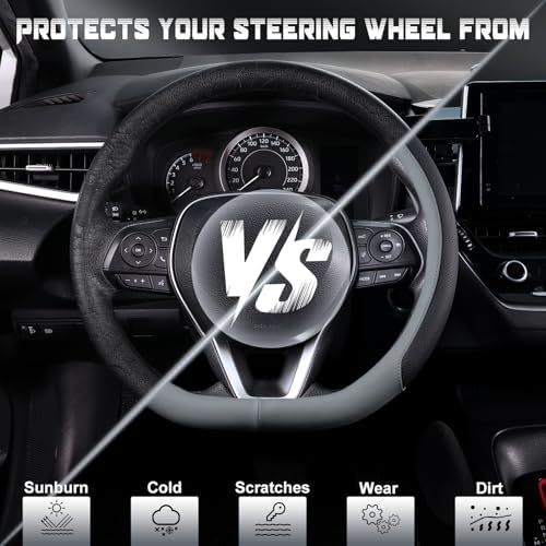 SEG Direct D Shaped Steering Wheel Cover 14.5-15 inch - Image 4