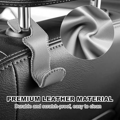 EldHus Car Seat Hooks for Purses and Bags, 4 Pack Car Purse Holder for Grocery - Image 3