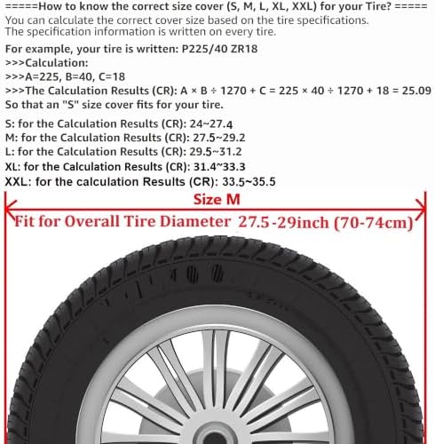 Reflective Spare Tire Cover for Toyota RAV4, Jeep Compass and CRV - Image 2
