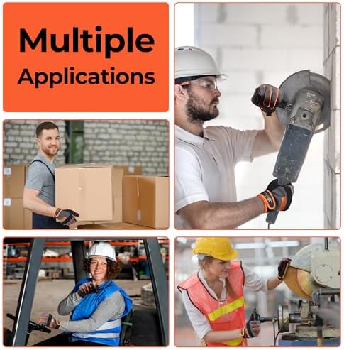 HANDLANDY Work Gloves for Men & Women, Utility Mechanic Working Gloves Touch - Image 6