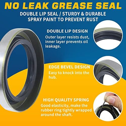 4Sets L68149 L44649 Trailer Hub Bearings Kit - Image 5