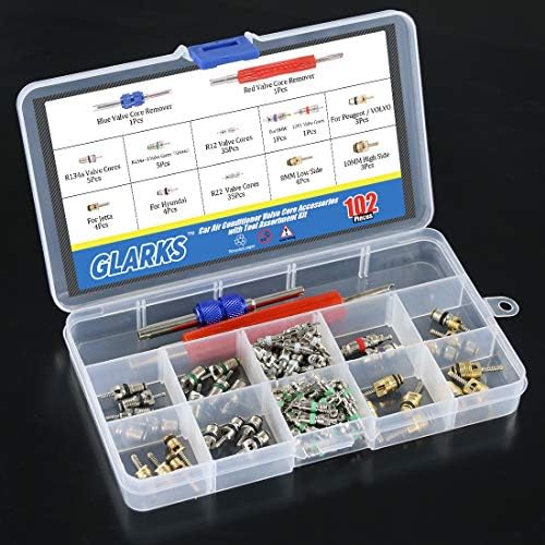 GLARKS 102Pcs Car Air Conditioner Valve Core Schrader Valve Cores Accessories - Image 6