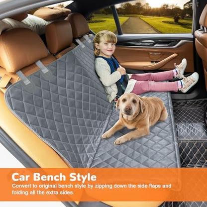 URPOWER Dog Car Seat Cover for Back Seat, 100% Waterproof Hammock for Car - Image 4