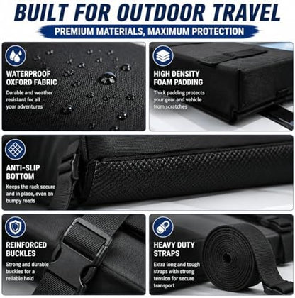 Universal Soft Roof Rack Pads for Toyota 4Runner Platinum AWD 2018-Present - Image 6