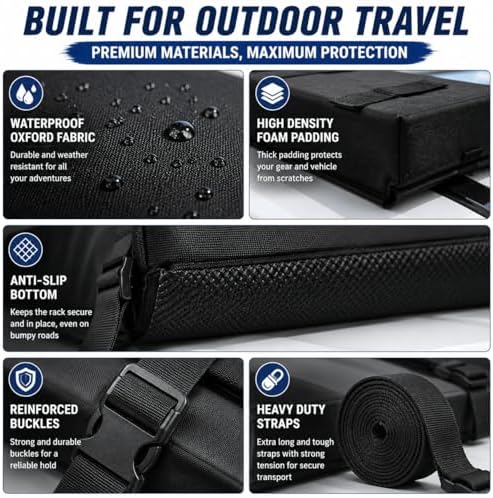 Universal Soft Roof Rack Pads for Rivian R1S Tri-Motor Max Pack AWD 2022-Present - Image 6