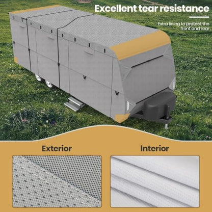Leader Accessories Windproof 22-24 ft Travel Trailer RV Cover Extra Thick - Image 6