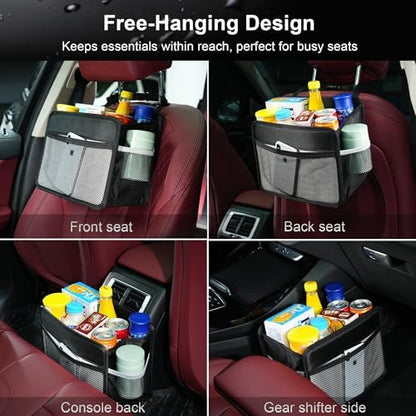 Car Back Seat Organizer and Storage Bag, Premium 1680D Oxford Cloth Collapsible - Image 6