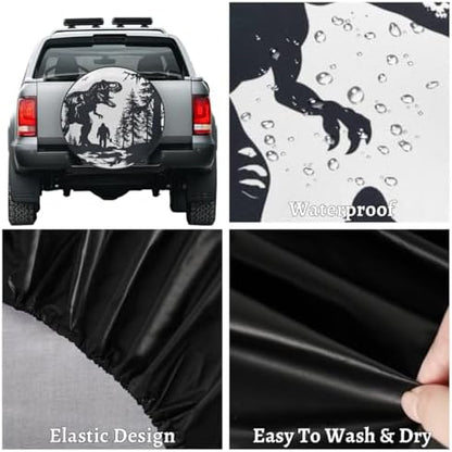 Rv Spare Tire Cover Wheel Bigfoot Dinosaur Mountain Tire Covers Wheel - Image 4