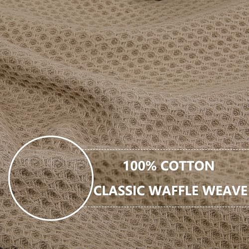 Homaxy 100% Cotton Waffle Weave Kitchen Dish Towels 6-Pack - Image 2