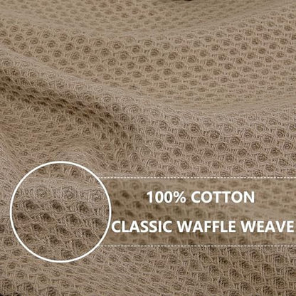 Homaxy 100% Cotton Waffle Weave Kitchen Dish Towels 6-Pack - Image 2