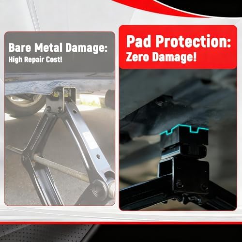 Scissor Jack Pads Rubber Pinch Weld Saddle Adapter Protector Universal Car Lift - Image 4