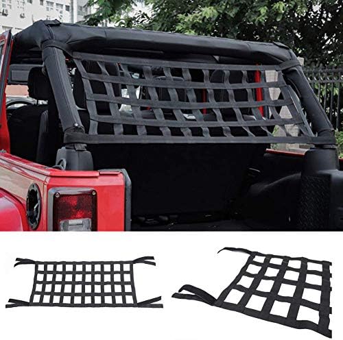 Rear Top Cargo Net Rear Cargo Net Car Roof Hammock Mesh Shade High Strength - Image 2
