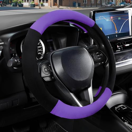 SEG Direct Plush Steering Wheel Cover 14.5"-15" Heavy-Duty, Summer Winter by SEGDirect