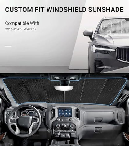Pigenius Windshield Sunshade for Lexus IS200t/IS250/IS300/IS350/IS F 2014-2020 - Image 2