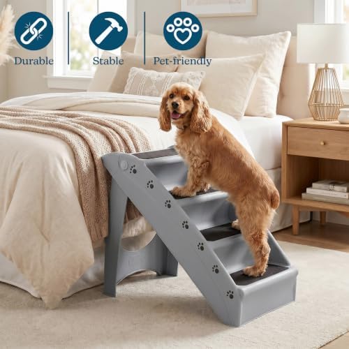 PETMAKER Lightweight Durable Plastic Dog Stairs, 23.25” x 15” x 19” - Image 3