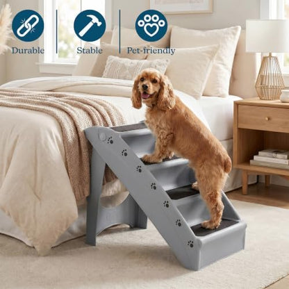 PETMAKER Lightweight Durable Plastic Dog Stairs, 23.25” x 15” x 19” - Image 3