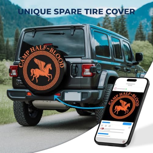 GENANY Mythical Winged Art Thick PVC Leather Spare Tire Cover Size 18 - Image 2
