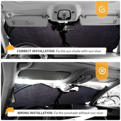 Windshield Sun Shade for 2024 2025 2026 Hyundai Kona Sunshade - Image 6