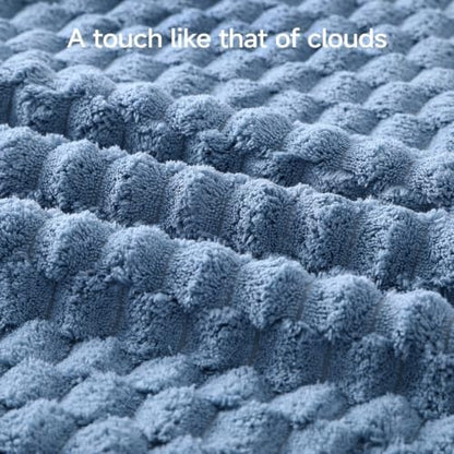 REDKISS Blue Microfiber Bath Towels Large, 30“x60” Super Absorbent Towels - Image 3