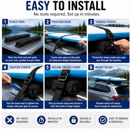 Soft Roof Rack for Ford Ranger Raptor Crew Cab 4WD 2024-Present, Car Roof - Image 6