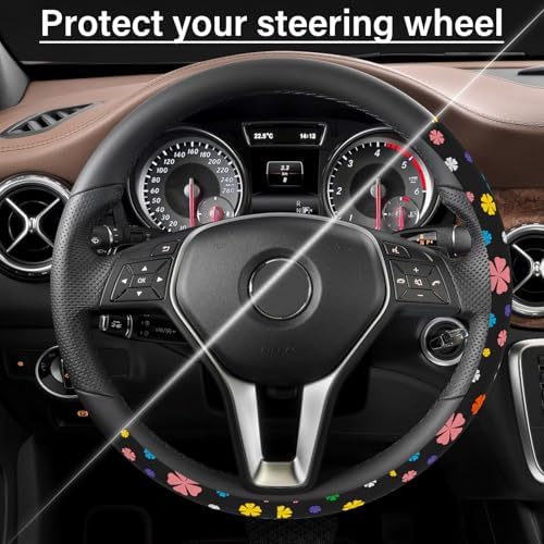 Steering Wheel Cover Neoprene Material Most Cars Men&Women Universal 15 inch - Image 5
