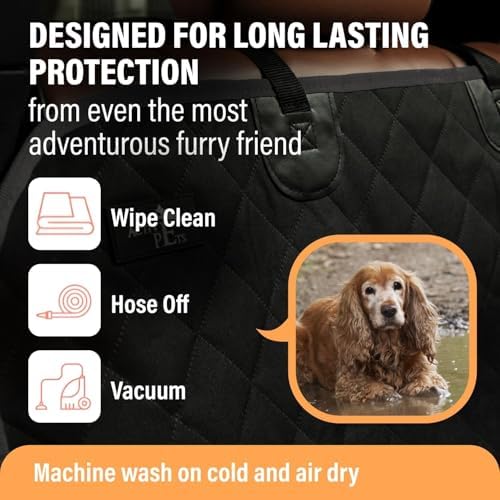 Active Pets Dog Car Seat Cover for Back Seat, Waterproof Pet Hammock Protector - Image 6