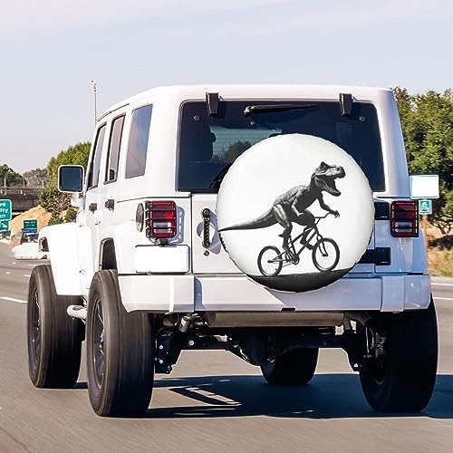 Dinosaur Moon Spare Tire Cover Dust-Proof Wheel Tire Cover Fit Trailer - Image 3
