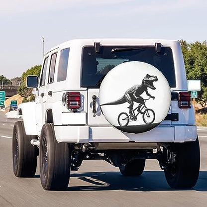 Dinosaur Moon Spare Tire Cover Dust-Proof Wheel Tire Cover Fit Trailer - Image 3