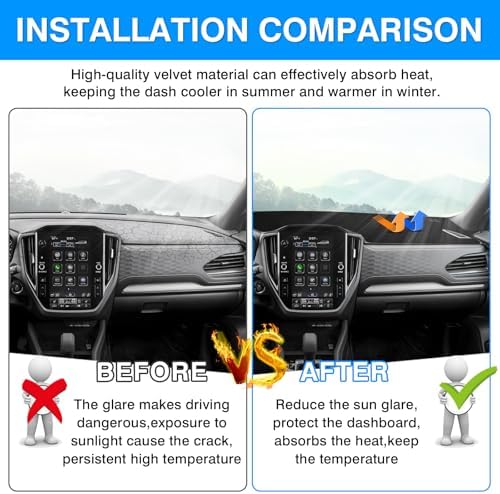 Autorder Dashboard Cover Mat for 2025 2026 Subaru Forester Accessories Dash - Image 3