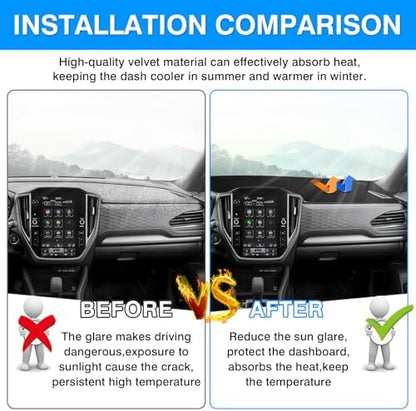 Autorder Dashboard Cover Mat for 2025 2026 Subaru Forester Accessories Dash - Image 3