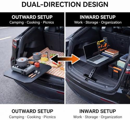 Rear Trunk Table for BMW M5 G90 2025-2026, Foldable Adjustable Tailgate Camping - Image 3