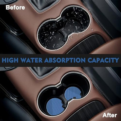 2 Pack Car Coasters for Cup Holders, Cute Car Accessories Interior - Image 2
